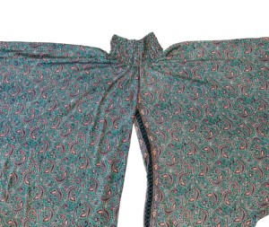 Vêtements de Danse, Pantalon Parapluie-Pantalon Palazzo Traditionnel en Soie pour Femmes-Vente en Gros de Pantalons Saris en Soie, Pantalon Évasé Grande Taille pour Femmes - Product Image 4