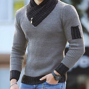 Suéter de cuello alto para hombre, ropa de invierno para caballeros, suave y cálido Jersey de punto, suéteres ligeros y elegantes para hombre - Product Image 5