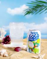 Tropi Coco Pure Natuurlijke Kokoswater van een toonaangevende fabrikant van frisdranken, 100% zuiverheid, gesteriliseerd, gefilterd, HACCP/ISO/HALAL gecertificeerd, 0,33L