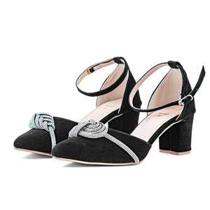 ปั๊มสีดำ WN7393รองเท้าศาลที่สง่างาม - Product Image 3