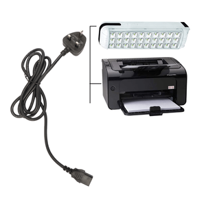 สายไฟสำหรับคอมพิวเตอร์ตั้งโต๊ะและแล็ปท็อปมาตรฐานอังกฤษ C13/C14/C19/C20 หัวปลั๊ก IEC ตัวเมีย ปลั๊กแบบ UK วัสดุ PVC สำหรับอุปกรณ์อิเล็กทรอนิกส์สำหรับผู้บริโภค - Product Image 1