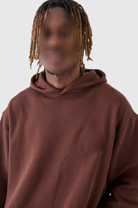 Sudadera Extra Grande y Gruesa de 465+ GSM para Hombre |   Sudadera y Sudadera con Capucha de Felpa con Hombros Caídos y Logotipo Personalizado, 100% Algodón, Invierno - Product Image 3