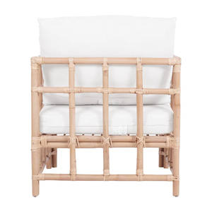 เก้าอี้นวมหวายธรรมชาติดีไซน์ใหม่สำหรับห้องนั่งเล่นทำด้วยมือด้วยไม้เท้าเก้าอี้หวายสำหรับชุดโซฟา G105 - Product Image 4