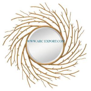 Manufacturer of Aluminum <b>Silver</b> Ware Luxury Handmade Wall Hanging <b>Mirror</b> Attractive New Pattern Home and Wedding Wall <b>Mirror</b> - Product Image 3