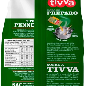 Pasta de maíz Tivva Penne Original - Product Image 2