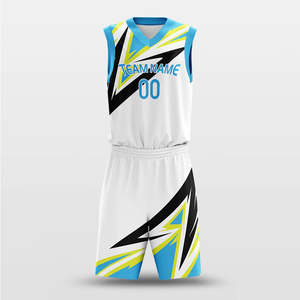 Maillot de basket-ball en mesh vierge sublimé, personnalisable avec le nom de l'équipe, à séchage rapide, pour étudiants, vente en gros - Product Image 1