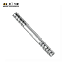 DIN 938 Double Ended Stud Bolts in Carbon and Stainless Steel Zinc Finish Threaded Rod Metric Measurement System