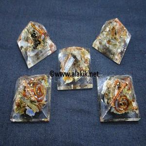 พีระมิดทารก unakite คริสตัลรักษา orgone ทำด้วยมือ - Product Image 5