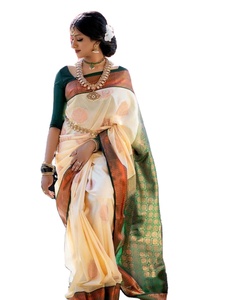 ผ้าแจ็คการ์ด pallu สวยดีไซเนอร์ล่าสุดใช้ได้ทั่วส่าหรี - Product Image 1