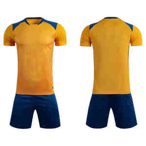 Maillots de football personnalisés, uniformes d'été respirants imprimés 100% polyester légers, antibactériens, séchage rapide, écologiques pour équipe - Product Image 1