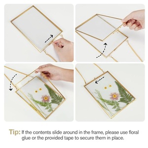 Brass & <b>Glass</b> <b>photo</b> <b>frame</b> gold finished when elegance isnt optional, but essential - Product Image 2