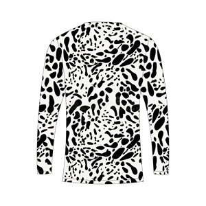 Camiseta de manga larga para hombre con estampado animal mixto en blanco y negro, sublimación personalizada, Trackstar OEM, marca privada TSI-G05-P0808 - Product Image 3