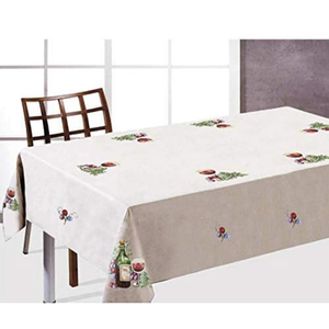 Direct Manufacturer Custom Rectangle Linen Tablecloth with Embroidered Flower Tassel Woven Technics - Product Image 2