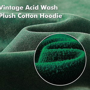 Sudadera con capucha desgastada con borde cortado a la moda 2024, superventas, lavado ácido para hombres, precio al por mayor, Sudadera con capucha y bolsillo lateral - Product Image 4