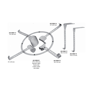 Écarteur abdominal manuel à cadre fixe de haute qualité en acier inoxydable ensemble complet léger Instruments chirurgicaux CE ISO - Product Image 1
