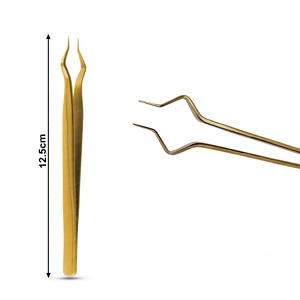 Sustainable Stainless Steel Lash Extension Tweezer Custom Logo <b>Separator</b> <b>Eyelash</b> Tweezers <b>Eyelash</b> Isolation Tweezers - Product Image 5