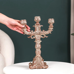 Iron Metal <b>Candle</b> Holder and Lantern Beautiful Creative Design for Home for <b>Dinner</b> & Room Decor Glass Material - Product Image 4