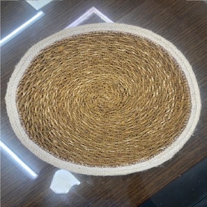 New Customized MOQ Natural <b>Round</b> Jute Placemat With Lace for Table Decoration Handmade Luxury Export From Bangladesh - Product Image 4
