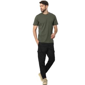 Camiseta Deportiva de Manga Corta para Hombre, Primavera Verano, 100% Algodón, Tejido de Punto, Moderna, Transpirable, Corte Regular, Nueva, Color Sólido, Logotipo, Secado Rápido - Product Image 6