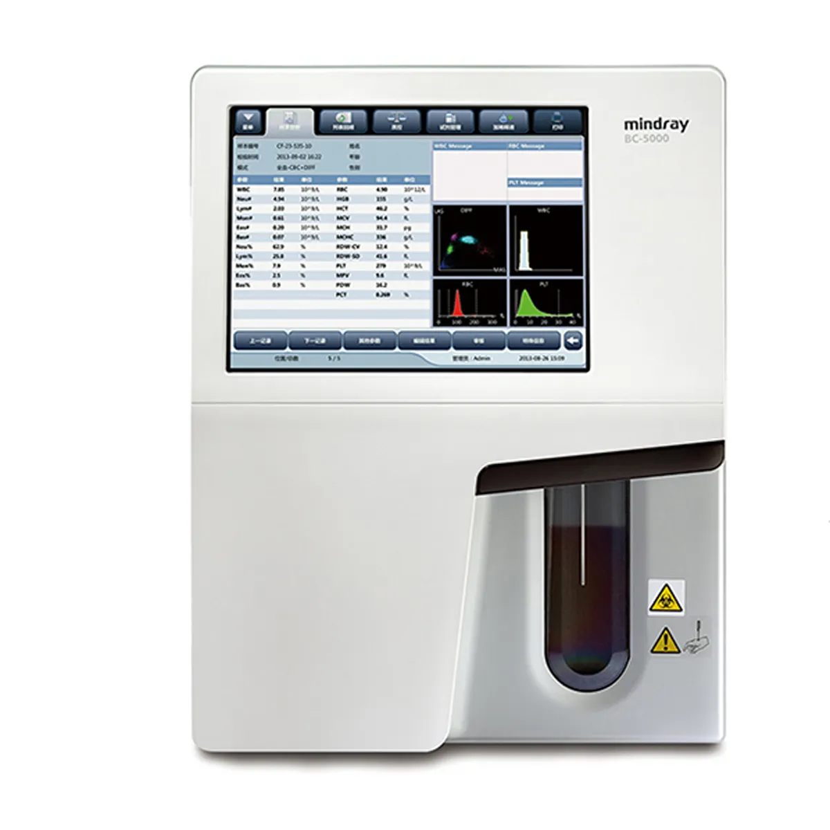 MinBC-5000 otomatik hematolojik analiz hematoloji analiz cihazı 5 bölüm