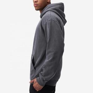 Plain dropped shoulder winter heavyweight <b>fleece</b> hoodie custom logo french terry <b>thick</b> cotton blank oversized hoodies - Product Image 3