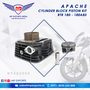 High Quality Indian Product <b>Cylinder</b> <b>Block</b> Piston Kit for TVS Apache RTR Spare Parts at Lowest Price - Product Image 3
