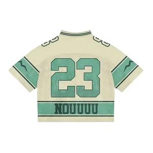 Camiseta Deportiva de Malla Transpirable para Fanáticos del Fútbol Americano, Personalizada, Estilo Urbano, Talla Grande, OEM, Venta al por Mayor - Product Image 4