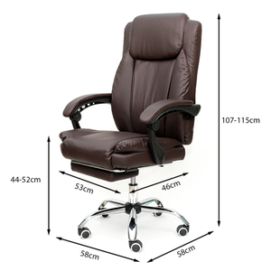 GAK898 Lift Chair Reclining Office Chair with Revolving <b>Footrest</b> Adjustable Height Headrest for Bedroom Home Office Workshop Use - Product Image 6