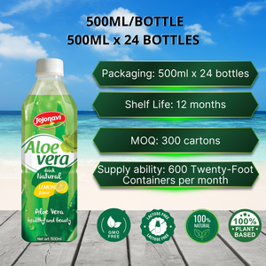 JOJONAVI Pineapple Flavored Aloe Vera Juice Wholesale/Private Label 330ml Can from Vietnam - Free Sample - Free Design - Product Image 3