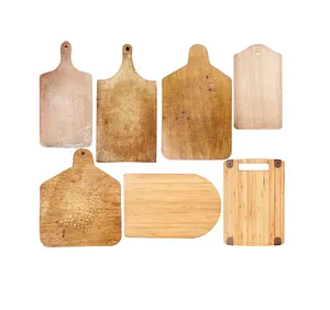 Blocs à découper en bois naturel meilleure vente planche à découper en bois de forme rectangulaire faite à la main prix d'usine direct