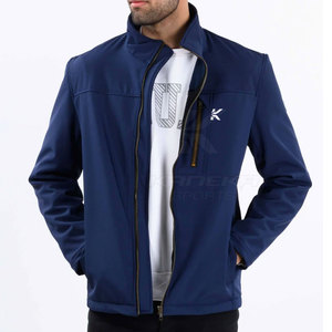 Chaqueta de Invierno Softshell para Hombre, Estilo Único, Casual, para Exteriores, con Cuello Alto y Logotipo Frontal - Product Image 5