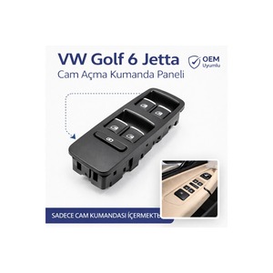 Panel de Control Principal de 4 Botones para Puerta del Conductor de VW Golf 6 Jetta, Nuevo, Botón de Apertura de Ventana 5K4959857A, Garantía de 2 Años - Product Image 4