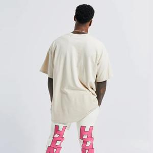 Vêtements de fitness grande taille T-shirt pour hommes T-shirt Slim Fit uni personnalisé en gros Gym casual coton pour hommes vierge High Street - Product Image 6