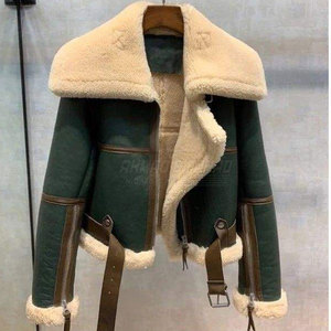 Chaquetas de Piel de Oveja Tejidas Ecológicas de Primera Calidad para Mujer, Ideales para Viajes y Estilo en Clima Frío - Product Image 6