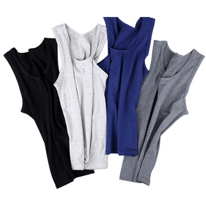 Hot Selling Factory Custom Sleeveless Undershirt 100% Cotton <b>White</b> <b>Man</b> Multi Colors Bodybuilding Sleeveless Undershirt - Product Image 1