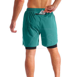 Meilleur short 2 en 1 en tissu Short 2 en 1 léger sur mesure pour la vente en ligne Fabriqué au Pakistan - Product Image 4