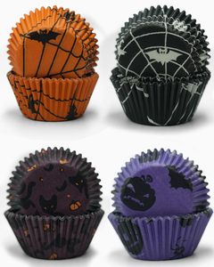 Moldes para Cupcakes de Halloween, Moldes para Hornear Donuts Coloridos con Forma de <span class=keywords><strong>Calabaza</strong></span>, con Decoración para Pasteles, Envoltorios Desechables de Papel para Cupcakes, para Fiestas de Cumpleaños - Product Image 2
