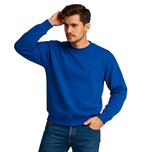 Pull à col roulé uni à manches longues surdimensionné, jersey de sport écologique, streetwear décontracté d'automne, 100% coton, 220GSM, respirant - Product Image 1