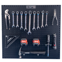 Panneau perforé mural CSPS en acier inoxydable noir mat, 74 cm, à commande manuelle, certifié ISO 9001:2015, OEM & ODM, vente en gros