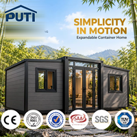 Maison conteneur extensible de 20 pieds avec 2 chambres, préfabriquée, pliable, modulaire, couleur personnalisable, prête à vivre pour les vacances et le camping