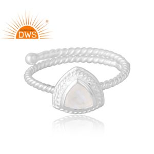 Superventas anillo de piedras preciosas de Luna arcoíris Natural de 925 esterlina, joyería personalizada para mujer, regalo para ella - Product Image 3