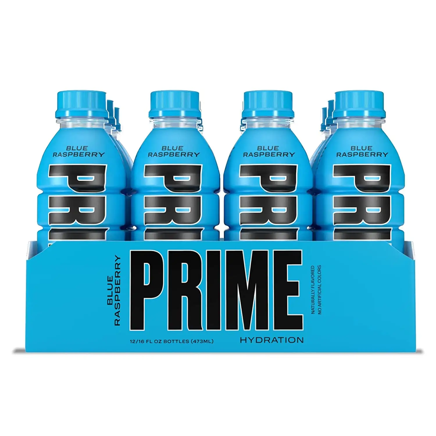 Prime Hidratação BLU RASPBERRY Aromatizado Naturalmente, 10% Água de Coco, 250 mg BCAAs, Vitaminas B