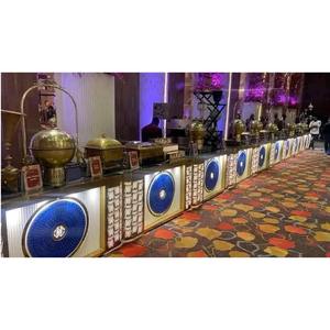 Contadores de catering LED de acero inoxidable de primera calidad Soluciones de exhibición de buffet modernas duraderas y personalizables King - Product Image 6