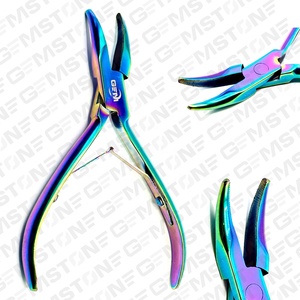 GEMSTONE ENTERPRISES Pince à micro-anneaux pour extensions capillaires, durable et réutilisable, 5,5 pouces, à embout incurvé, pour dépose et pose, en acier inoxydable - Product Image 6