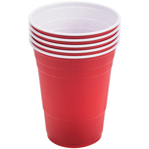 Eco-friendly Red Disposable PP <b>Plastic</b> Cups 12/16/18oz Durable Party Cups for Drinking Take Away Eco Friendly Top Selling 2025 - Product Image 2