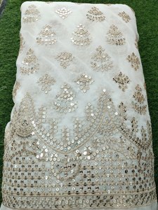 Telas de Georgette de Viscosa Pura, Telas Elegantes para Lehenga, Telas con Bordado de Espejo - Product Image 3