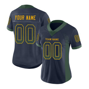 Best Selling Adult Team Tackle Twill American Football Jersey V Neck Customized American Football Jersey <b>Shirt</b> - Product Image 2