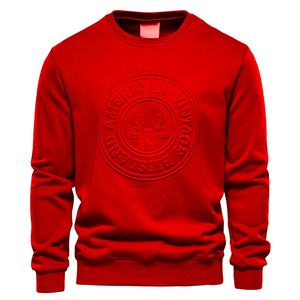 Sudaderas transpirables de forro polar de algodón con logotipo personalizado en relieve 3D de talla grande para gimnasio para hombre - Product Image 6