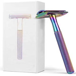 Meilleur rasoir de sécurité personnalisable OEM pour le rasage des cheveux et du visage durable avec nouveau logo poignée rasoirs logo d'emballage - Product Image 3