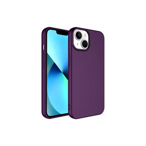 Coque en silicone liquide premium SAFA LSR pour iPhone 14 Plus, violet foncé, protection pour téléphone portable, silicone souple A53 7 Plus - Product Image 1